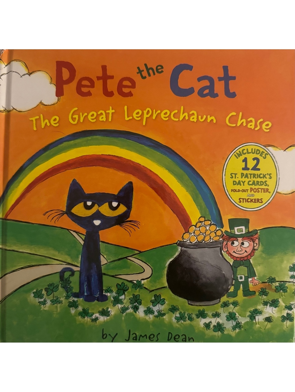 Pete the Cat: The Great Leprechaun Chase Hardcover Children's Book